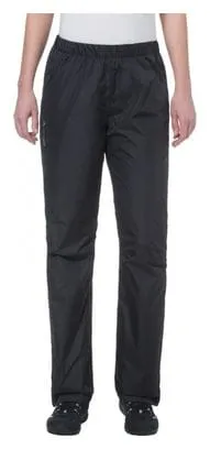Pantaloni antipioggia Vaude Fluid Full-Zip Pants Donna Nero