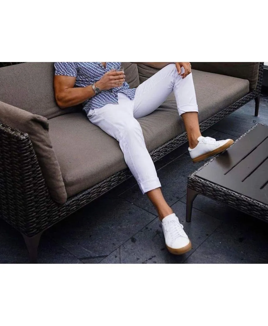 Pantaloni bianchi uomo - Vestibilità slim