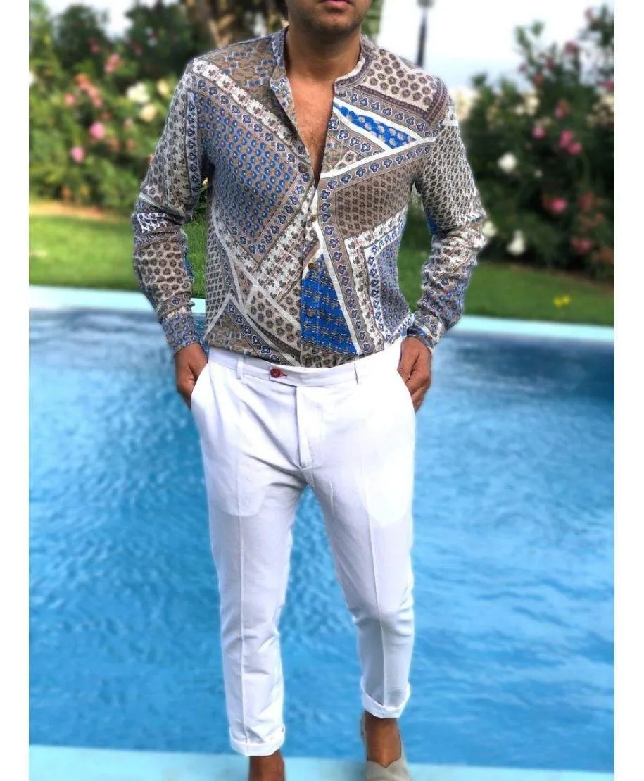 Pantaloni bianchi uomo - Vestibilità slim