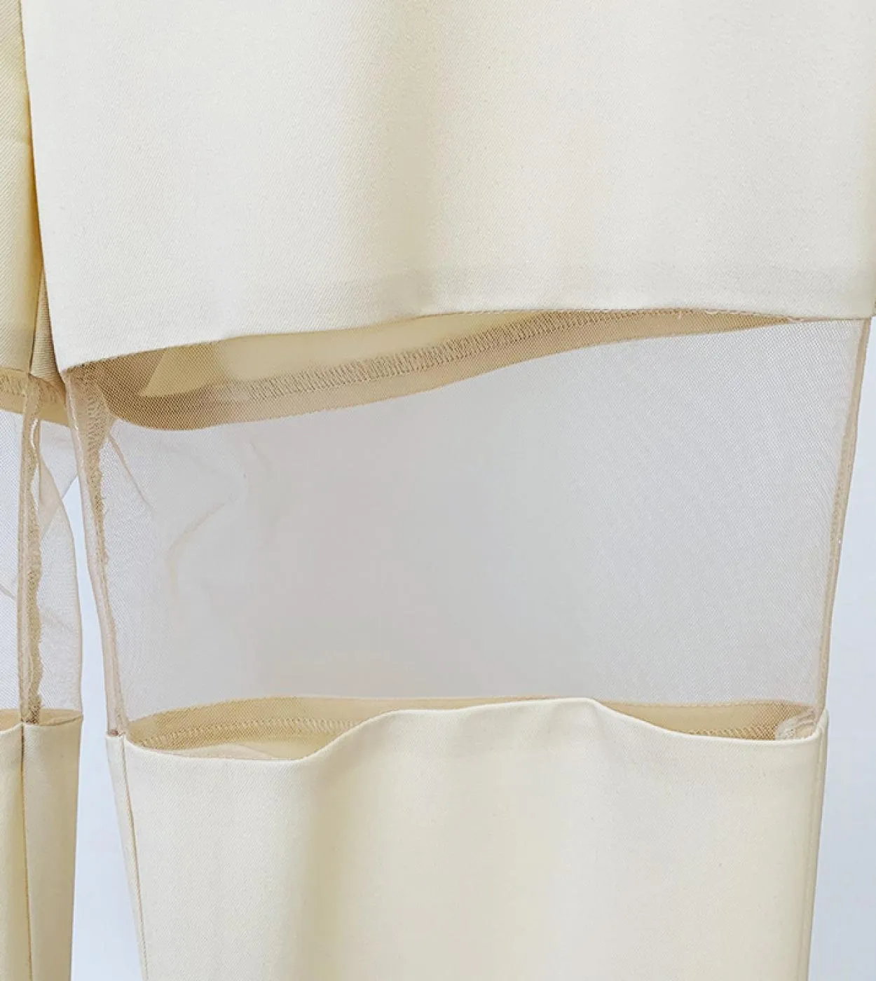 Pantaloni Blazer Set Maglia Scava Fuori Giacca Senza Schienale Pantaloni Dritti Blazer Cachi Abiti Per Donna Elegante Elegante D