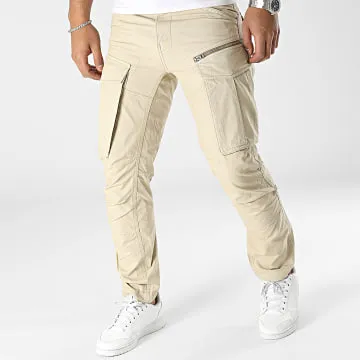 Pantaloni cargo regular fit Rovic Zip 3D D02190-D388 Beige