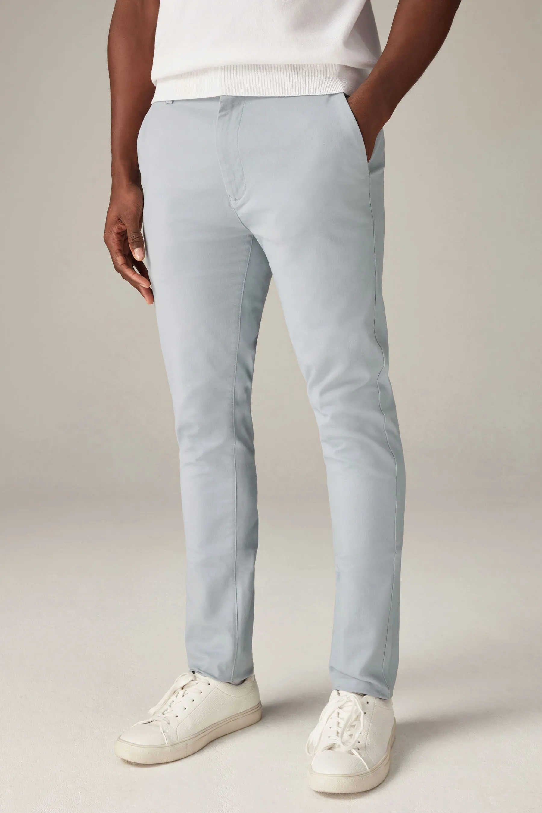 Pantaloni chino skinny elasticizzati Pantaloni