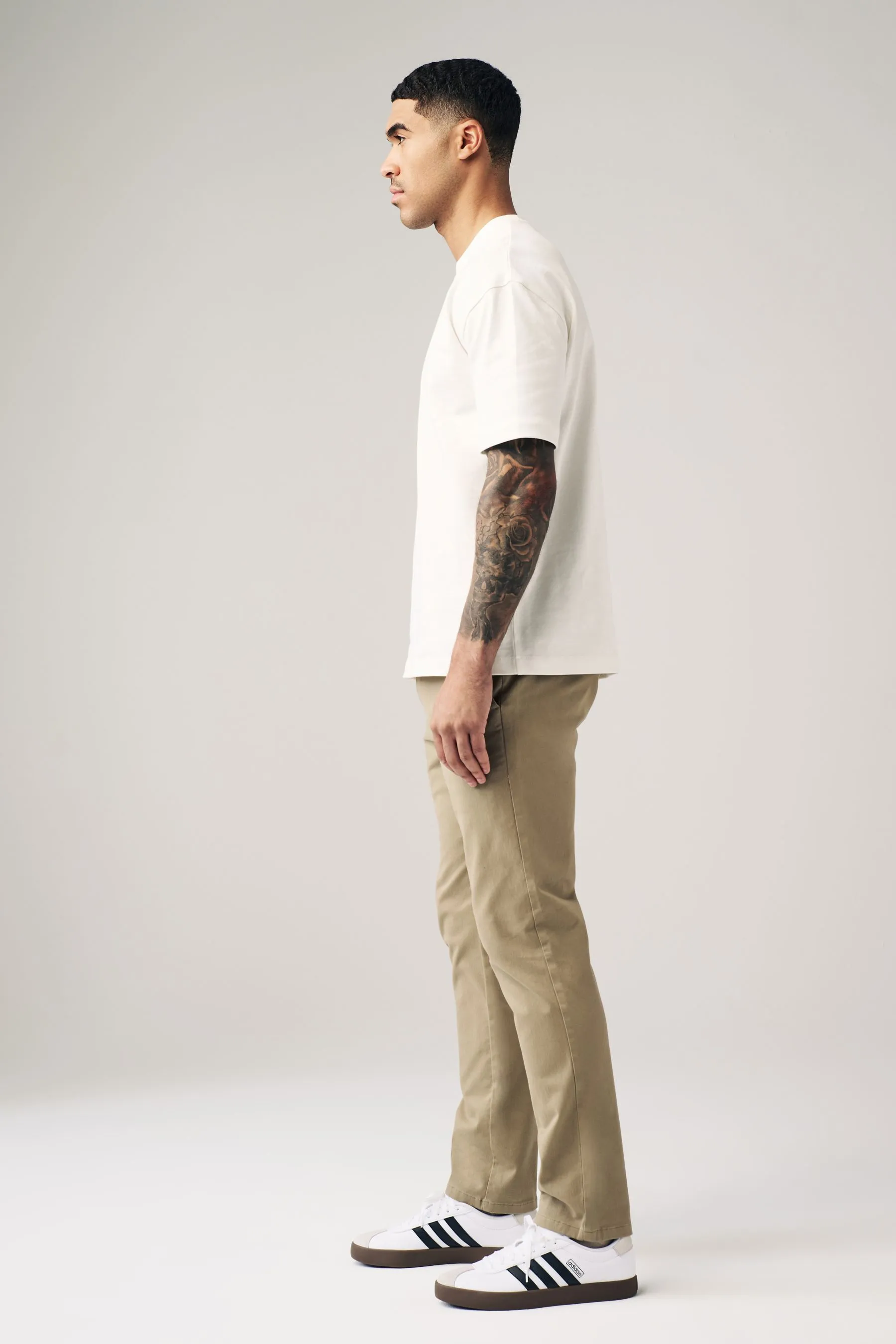 Pantaloni chino slim elasticizzati Pantaloni