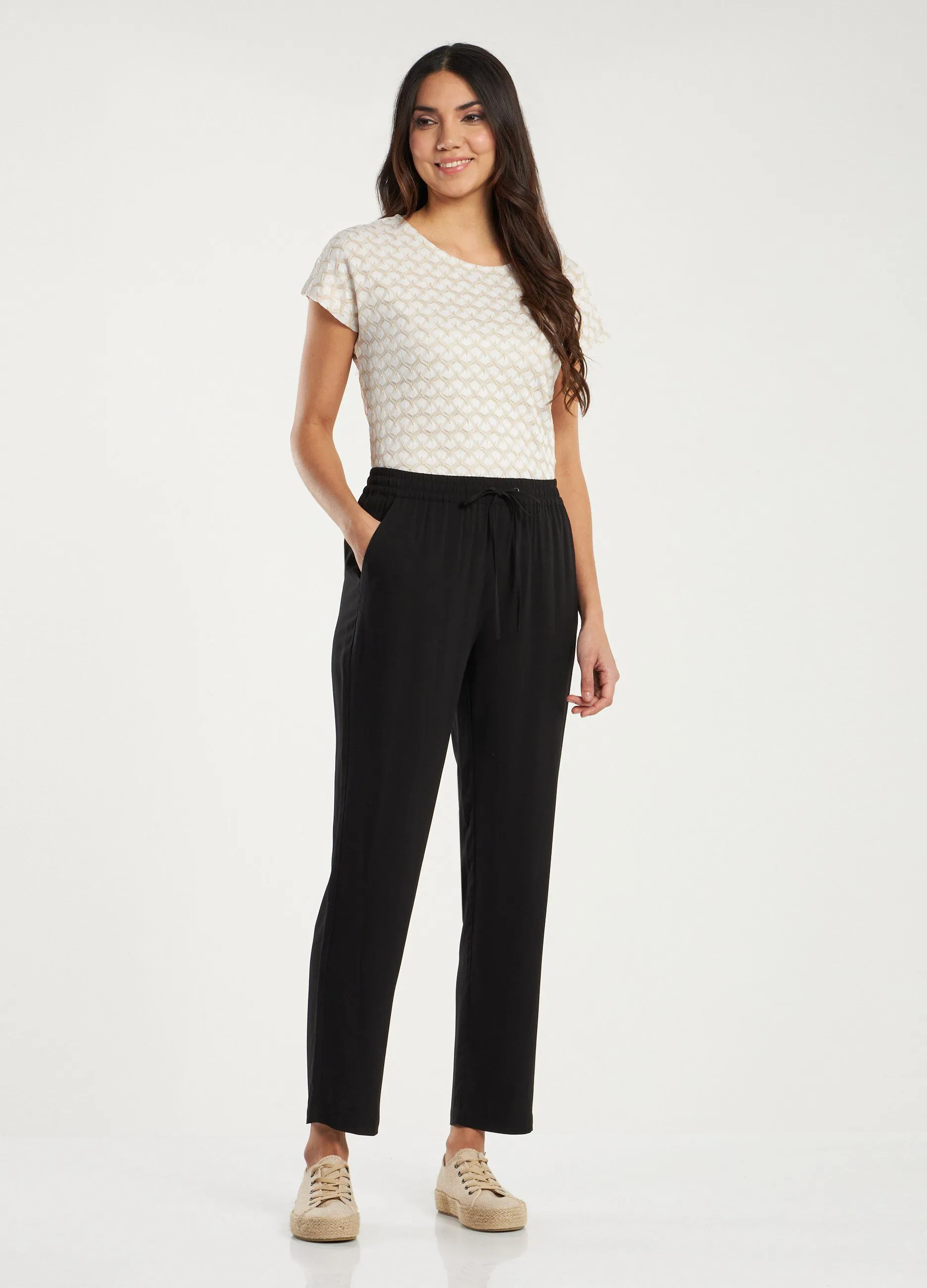 Pantaloni con coulisse donna