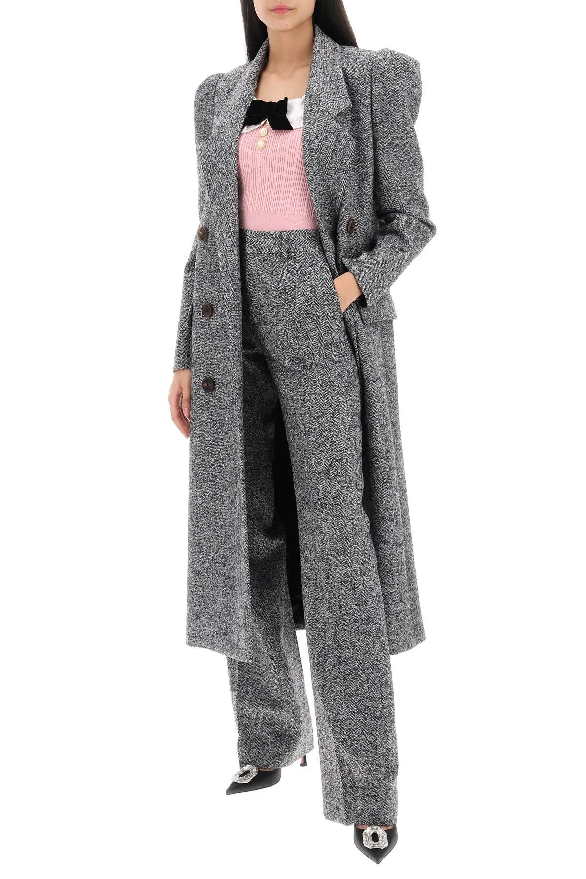 PANTALONI CON MOTIVO CHEVRON