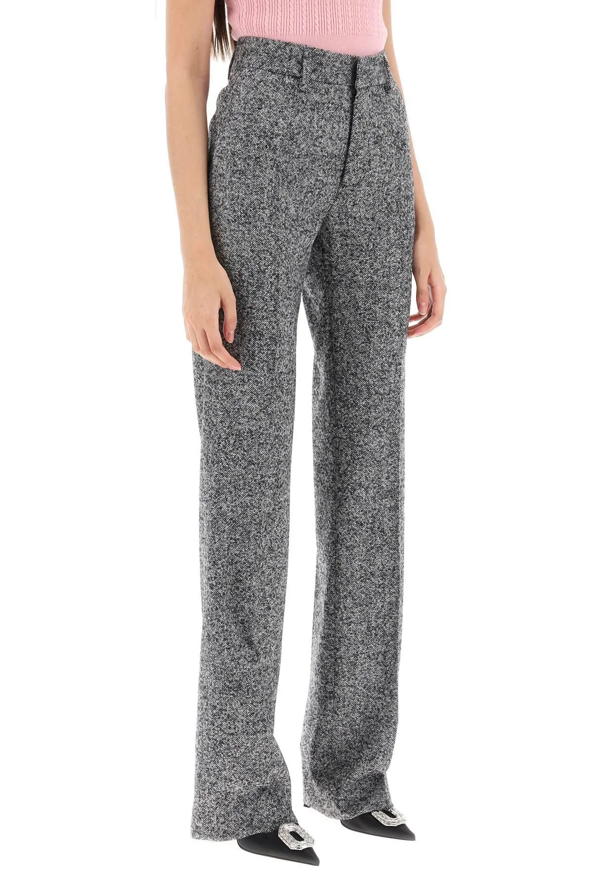 PANTALONI CON MOTIVO CHEVRON