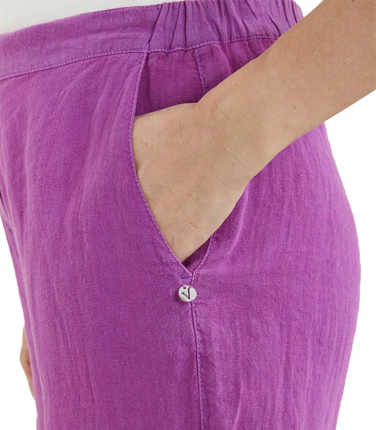 Pantaloni di lino Donna Luisa Viola