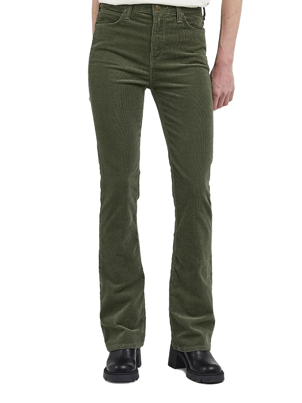 Pantaloni donna Breese Boot verde oliva