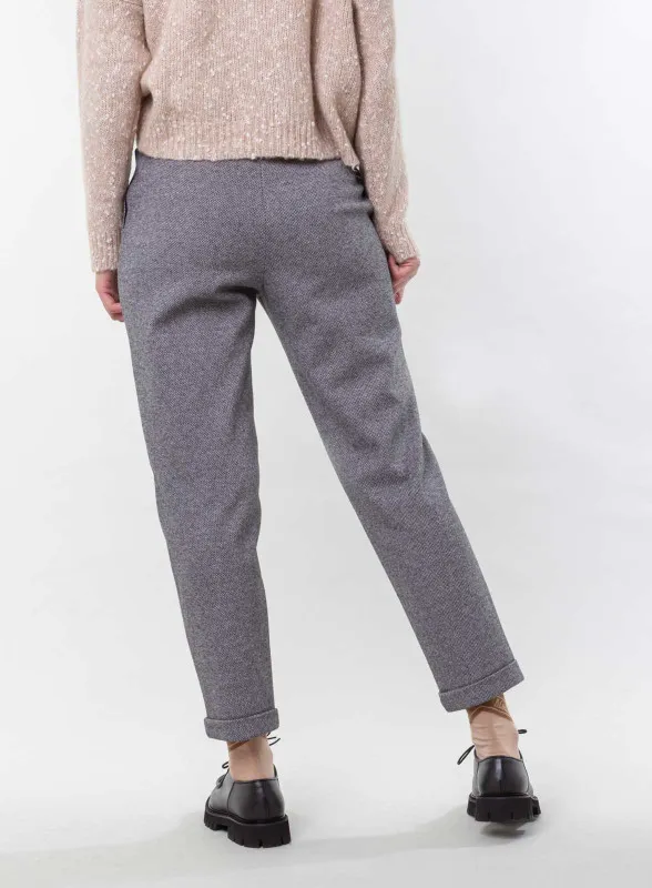 Pantaloni donna in jersey spigato - Pennyblack