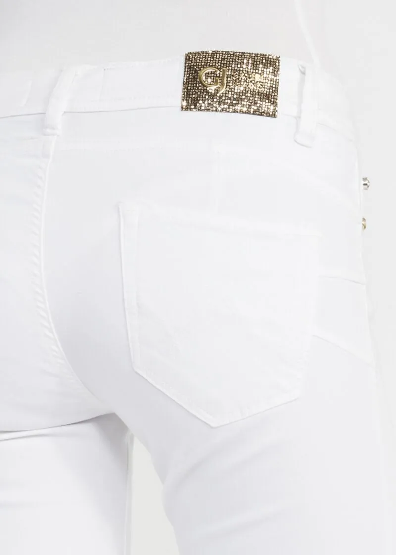 Pantaloni in gabardina stretch