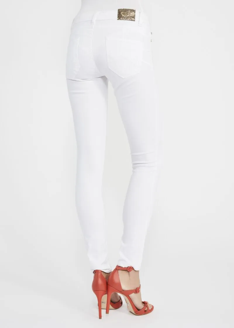 Pantaloni in gabardina stretch