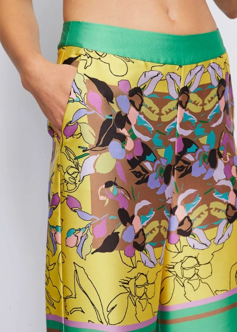 Pantaloni in twill stampato