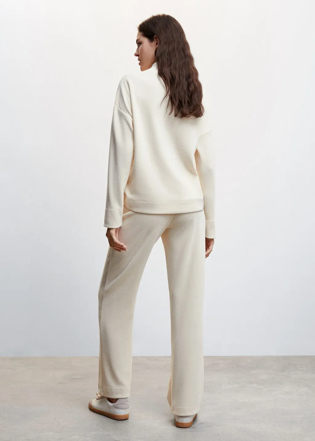 Pantaloni maglia a coste