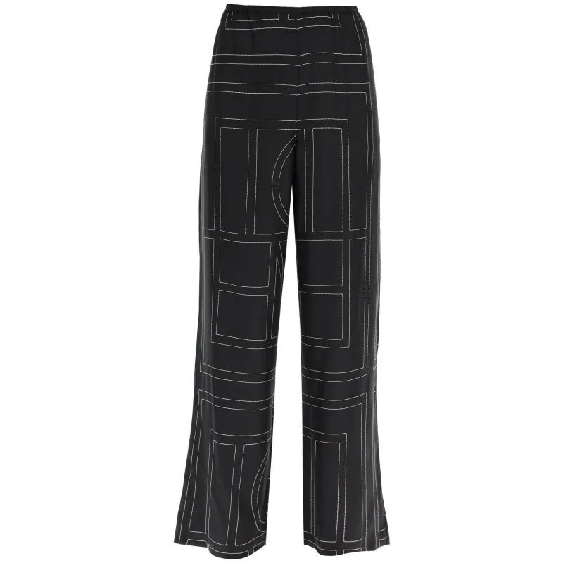 PANTALONI PAJAMA RICAMO MONOGRAM