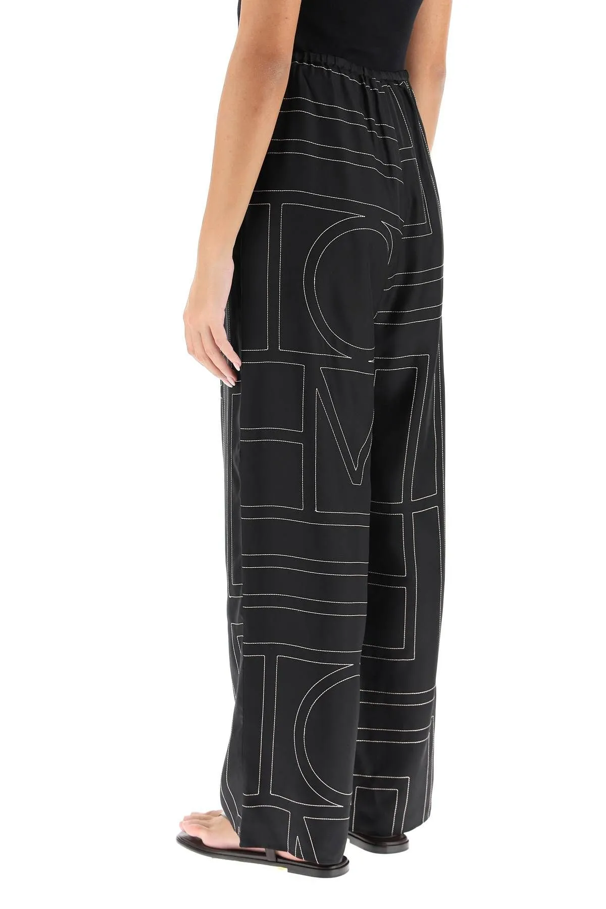 PANTALONI PAJAMA RICAMO MONOGRAM