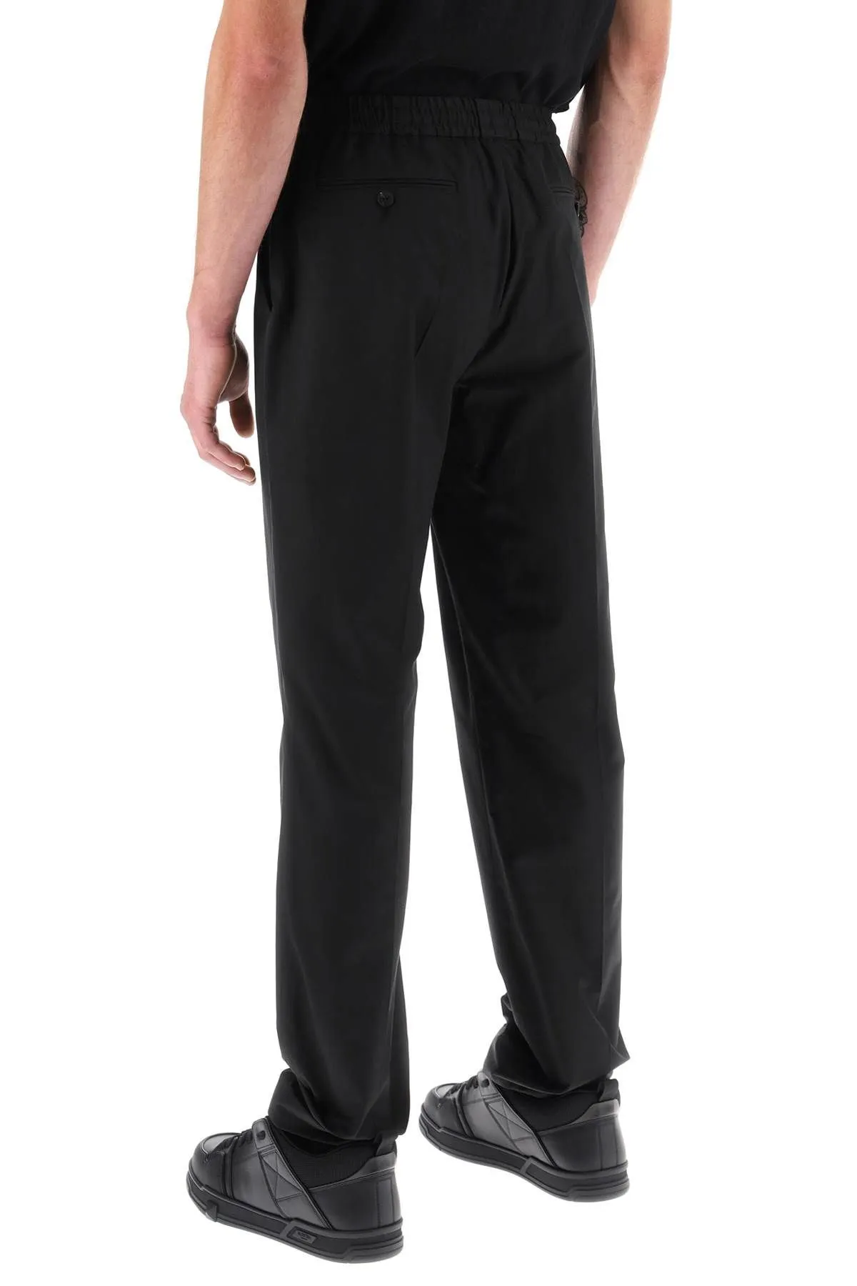 PANTALONI SPORTIVI IN POPELINE