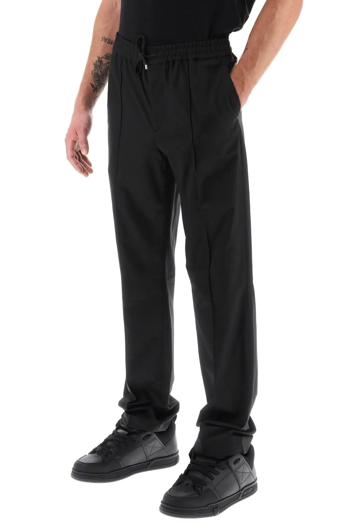 PANTALONI SPORTIVI IN POPELINE
