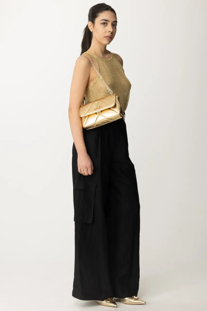 Pantaloni Wide Leg con cintura Nero
