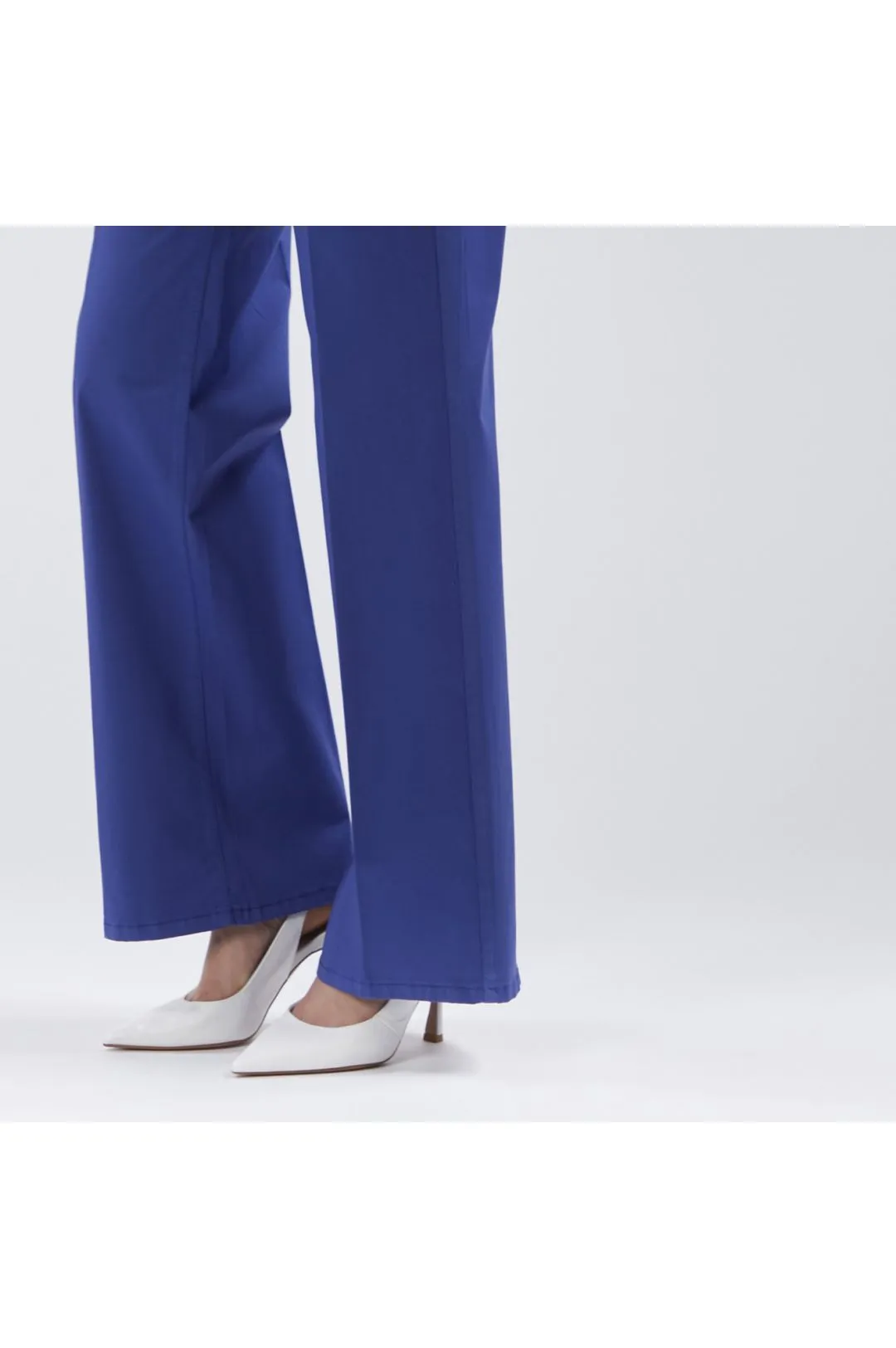 pantaloni wide leg tinto capo royal