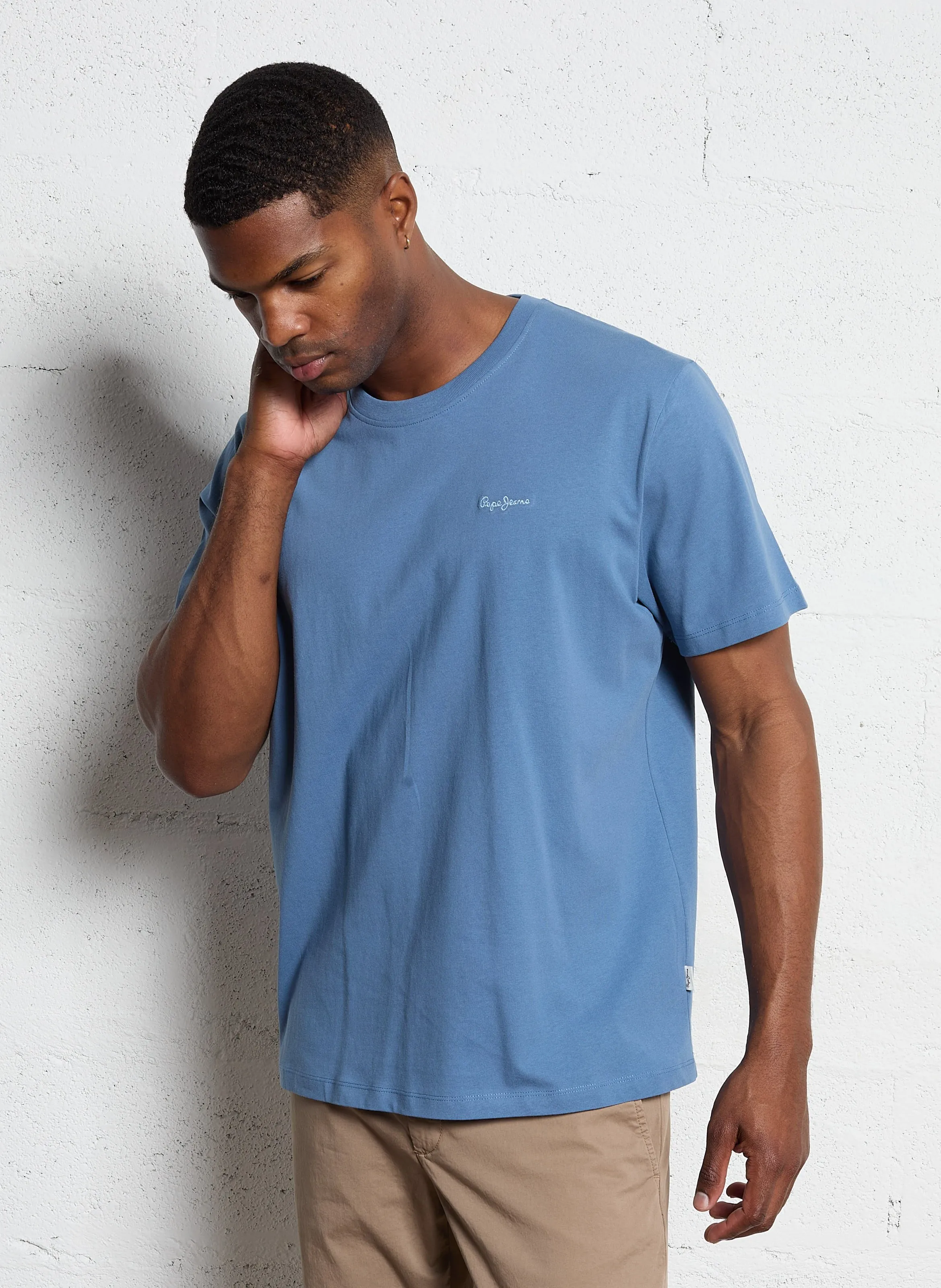  PEPE JEANS   CONNOR - Maglietta girocollo in cotone | Blu