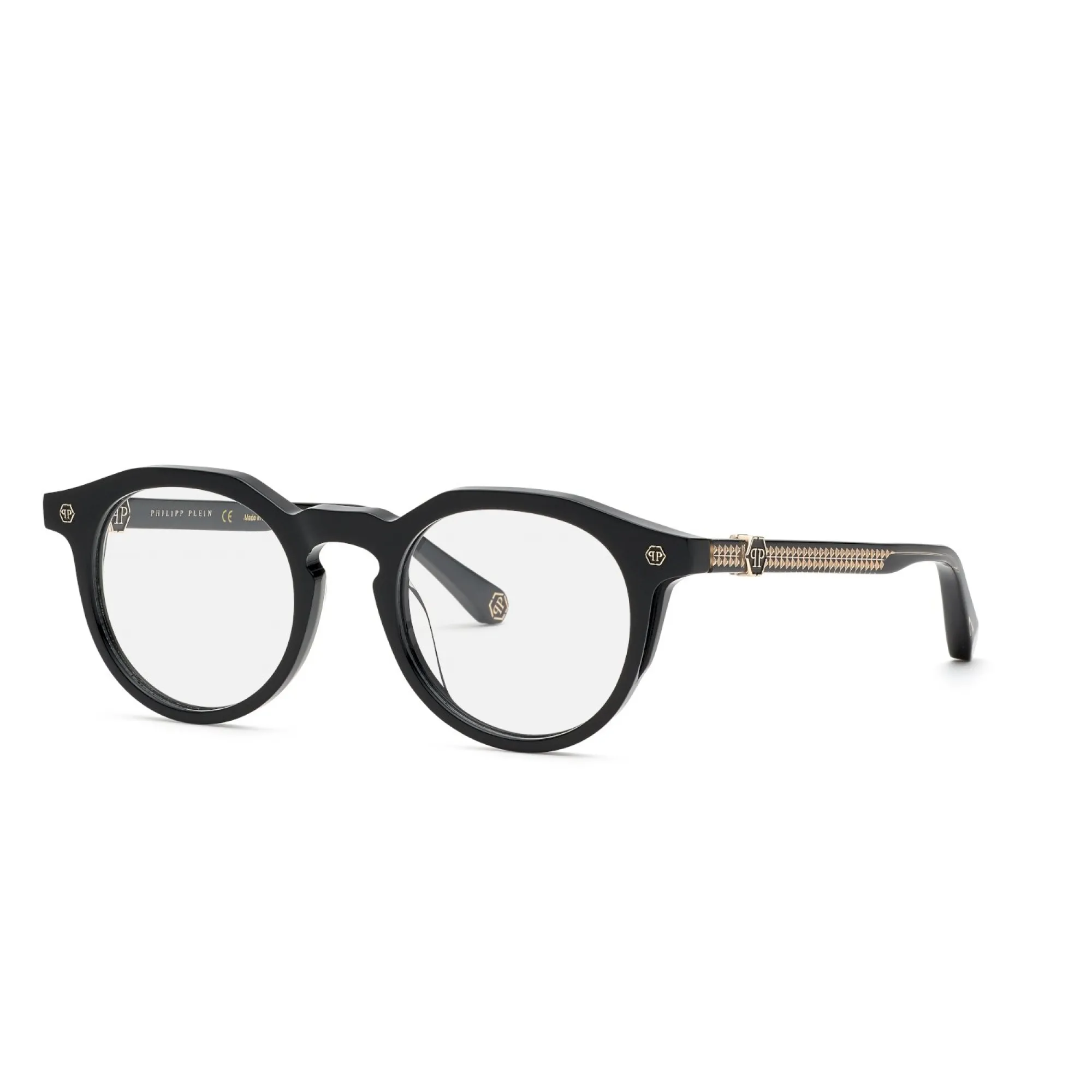   Philipp Plein VPP060M - 700Y Nero Lucido | Occhiale Da Vista Uomo 