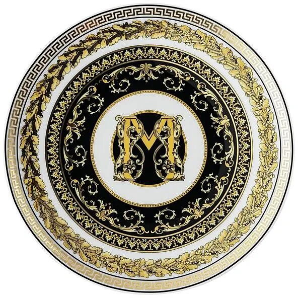Piatto Porcellana Versace Virtus Alphabet