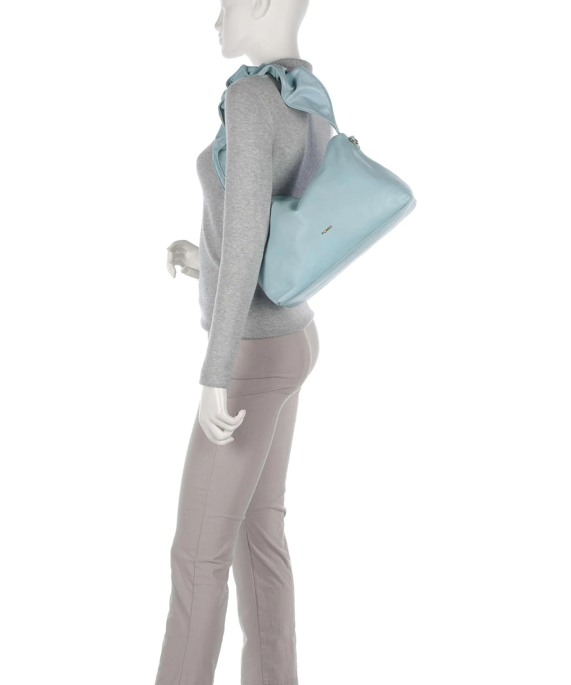  Picard Night Out Borsa a spalla morbida pelle bovina blu chiaro  