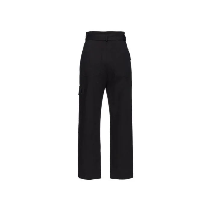Pinko Pantalone Cargo Con Cinta Nero