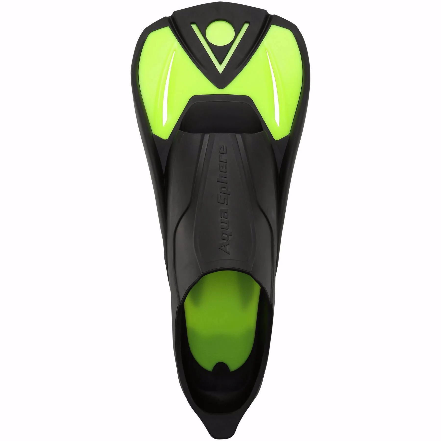 PINNE PER ALLENAMENTO AQUASPHERE MICROFIN NERE/VERDE FLUO