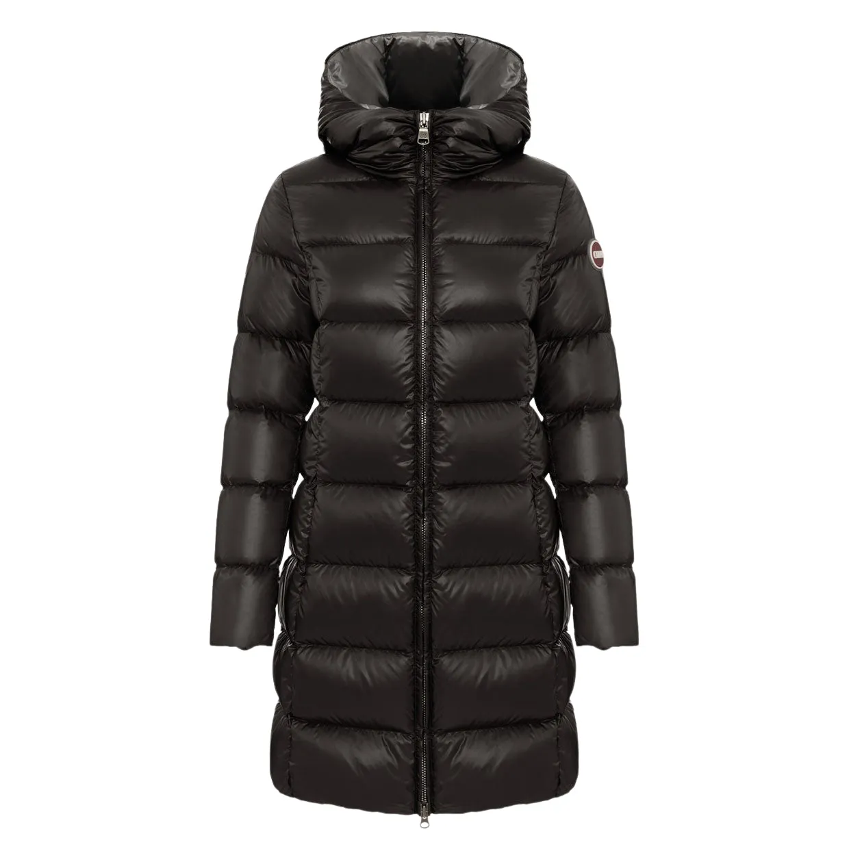 Piumino Lungo Donna Colmar Cangiante Nero