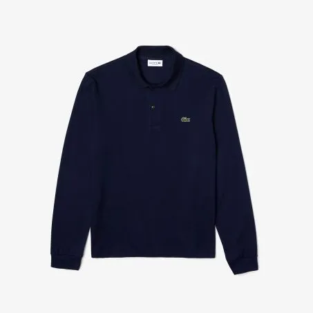 Polo Uomo Manica Lunga LACOSTE L1312 166 Blue Marine
