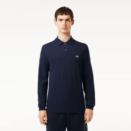 Polo Uomo Manica Lunga LACOSTE L1312 166 Blue Marine