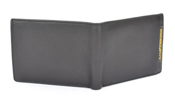 PORTAFOGLIO UOMO MANDARINA DUCK PIATTO PELLE NERO DUAL P10UDP03651