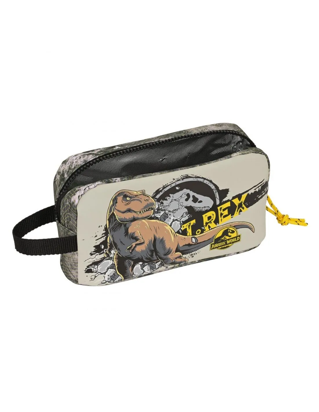 Portamerenda Termico Jurassic World Warning Grigio 21.5 x 12 x 6.5 cm