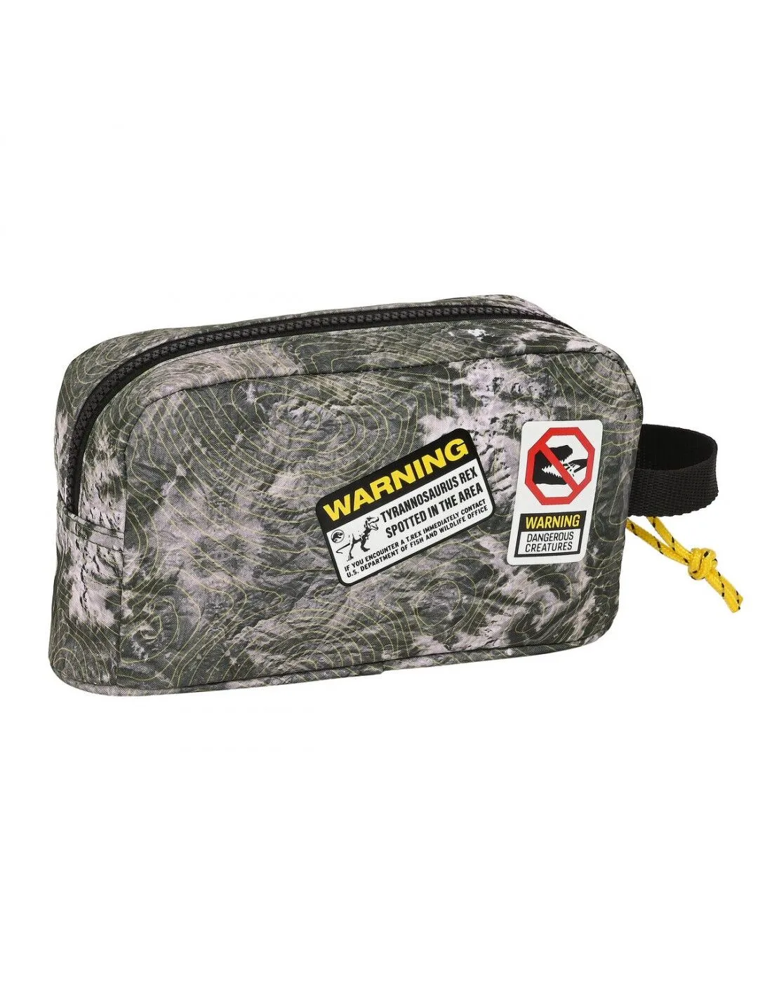 Portamerenda Termico Jurassic World Warning Grigio 21.5 x 12 x 6.5 cm
