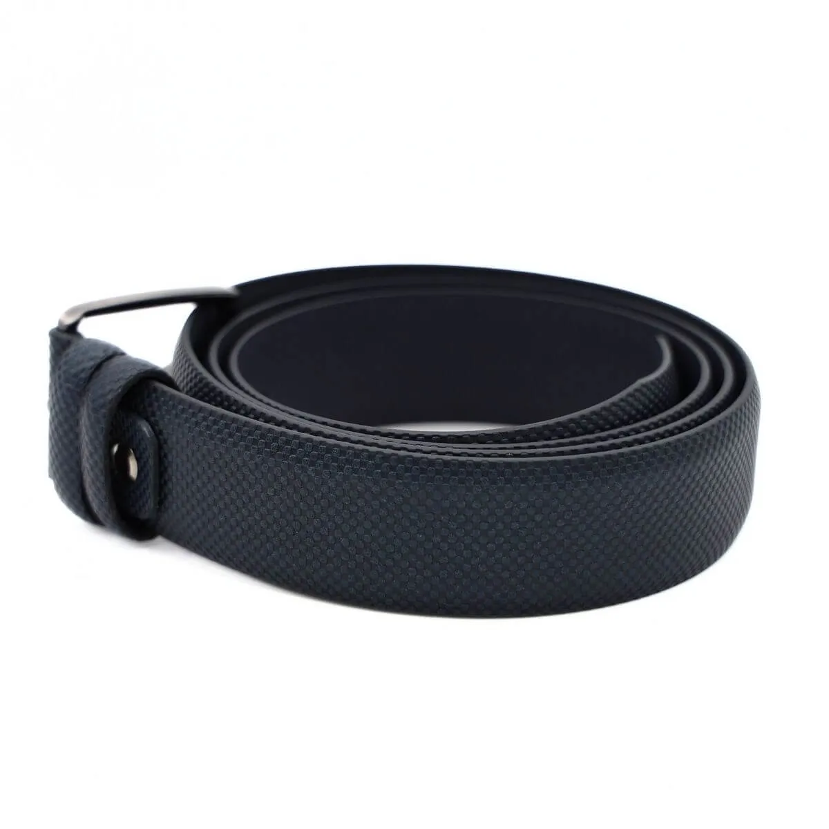 PRATENICE CINTURA UOMO 1150-35 PELLE STAMPATA BLU  