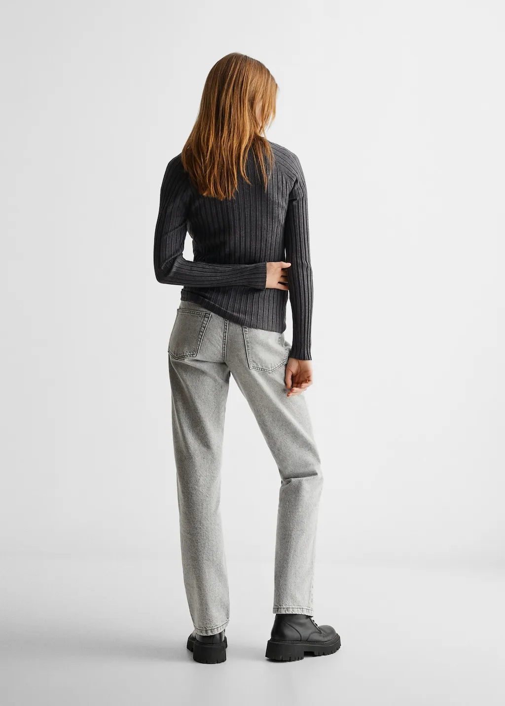 Pullover maglia a coste