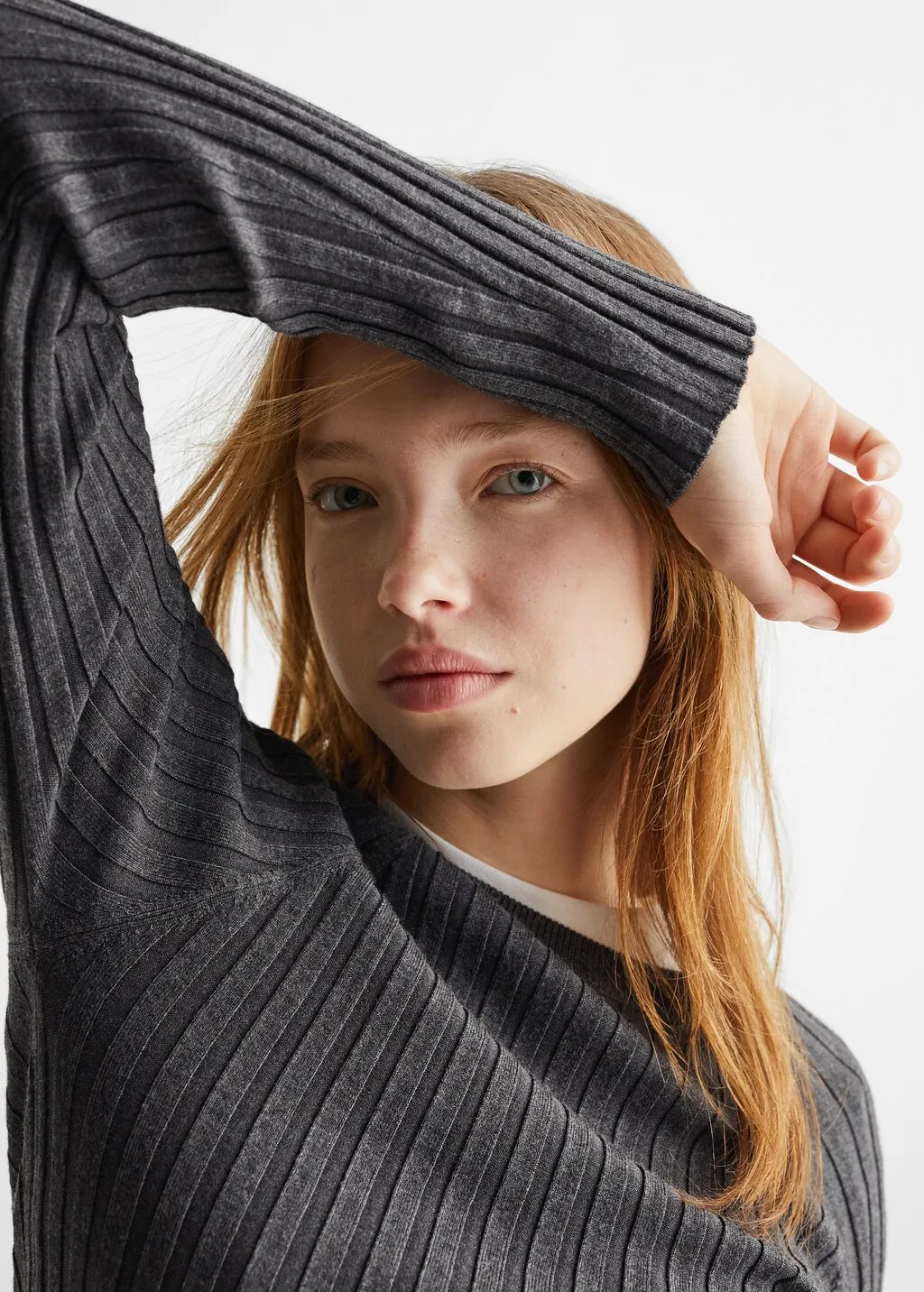 Pullover maglia a coste