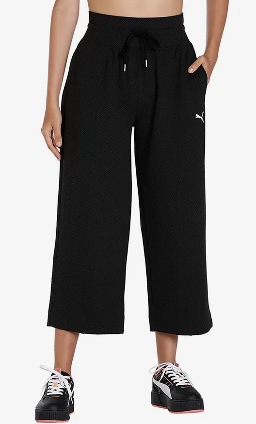 Puma Her Straight women's cigarette sports trousers 673113-01 black