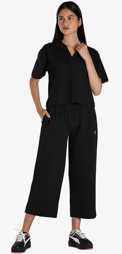 Puma Her Straight women's cigarette sports trousers 673113-01 black