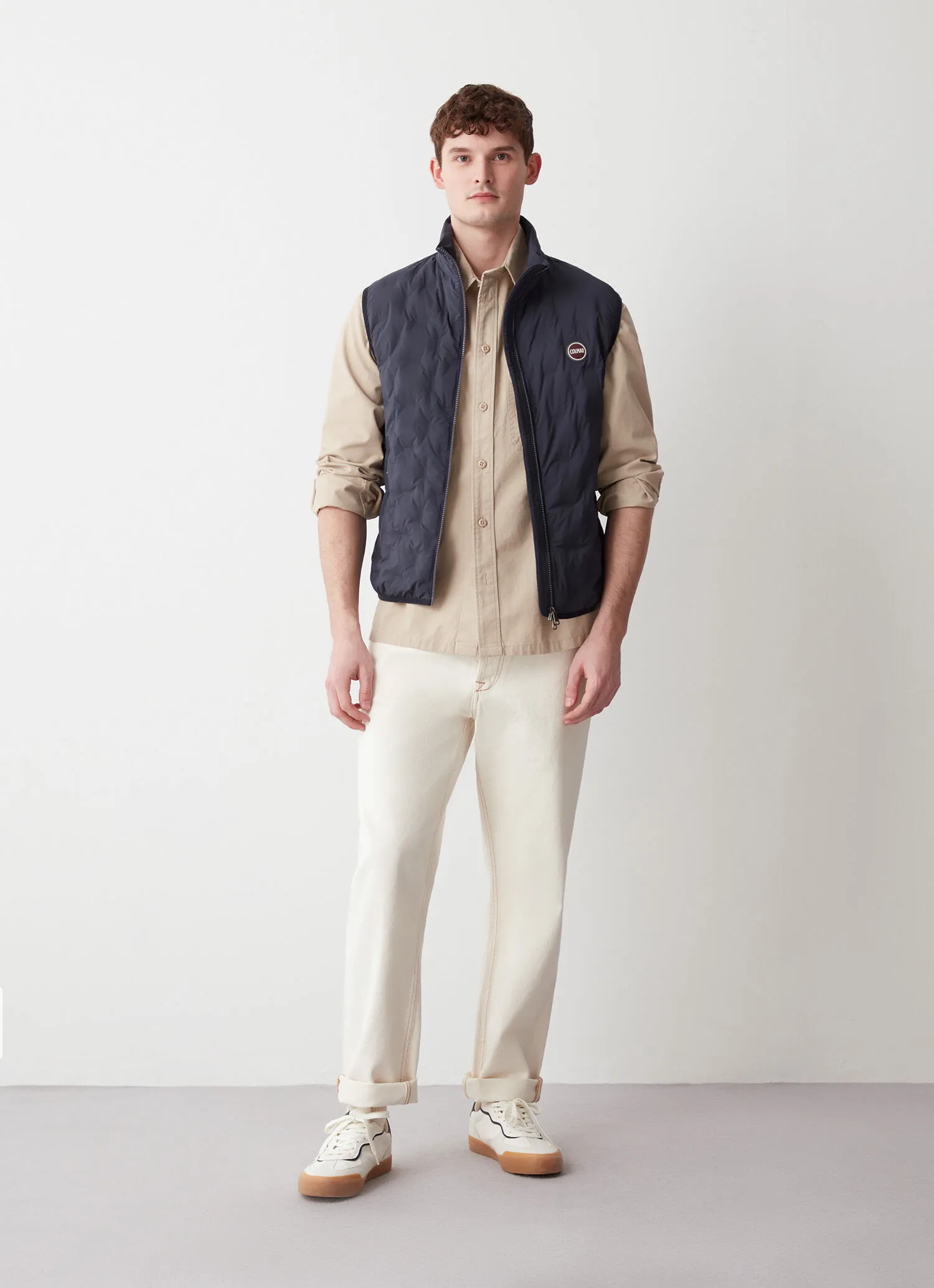 Quilted down gilet