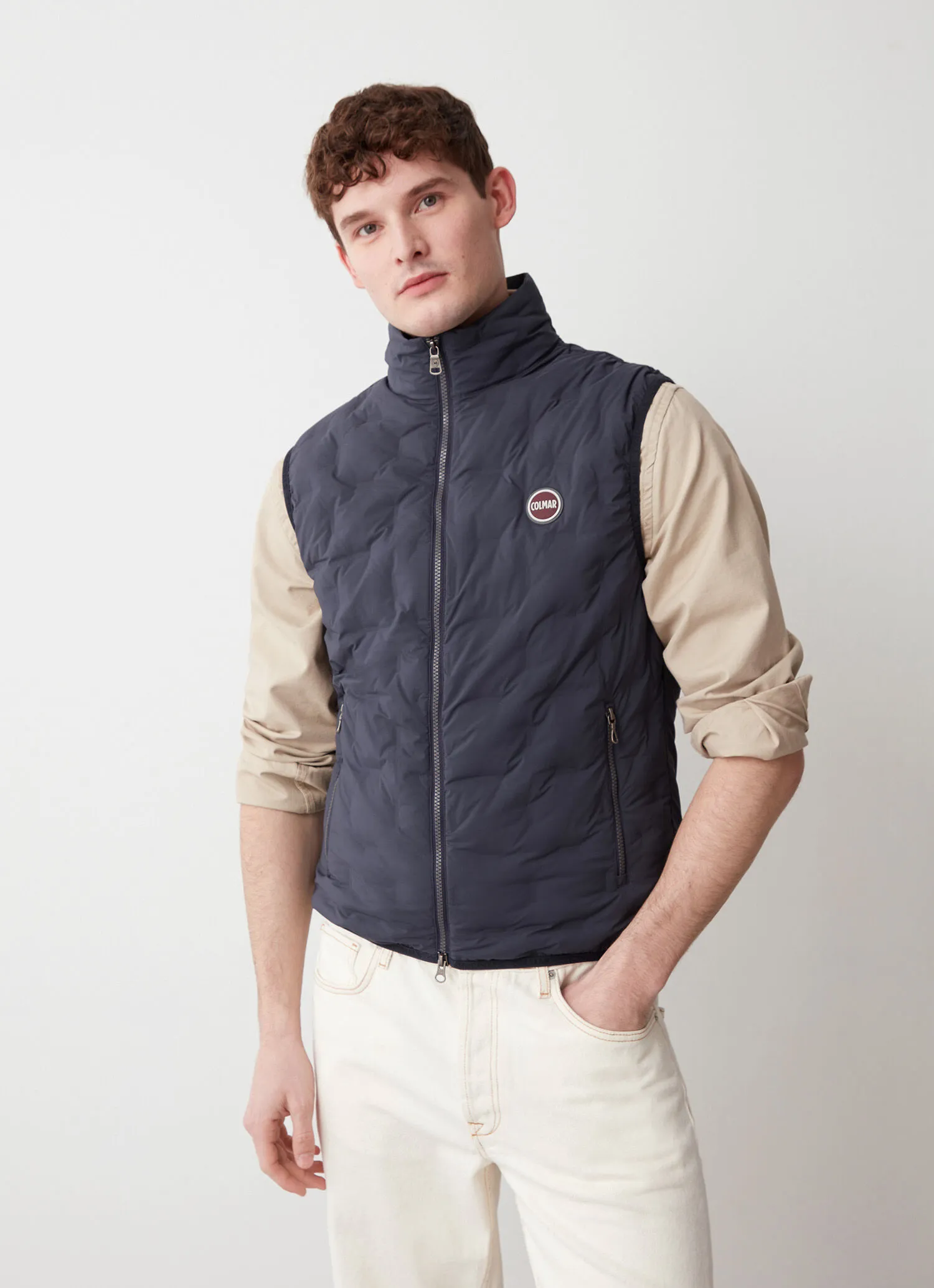 Quilted down gilet