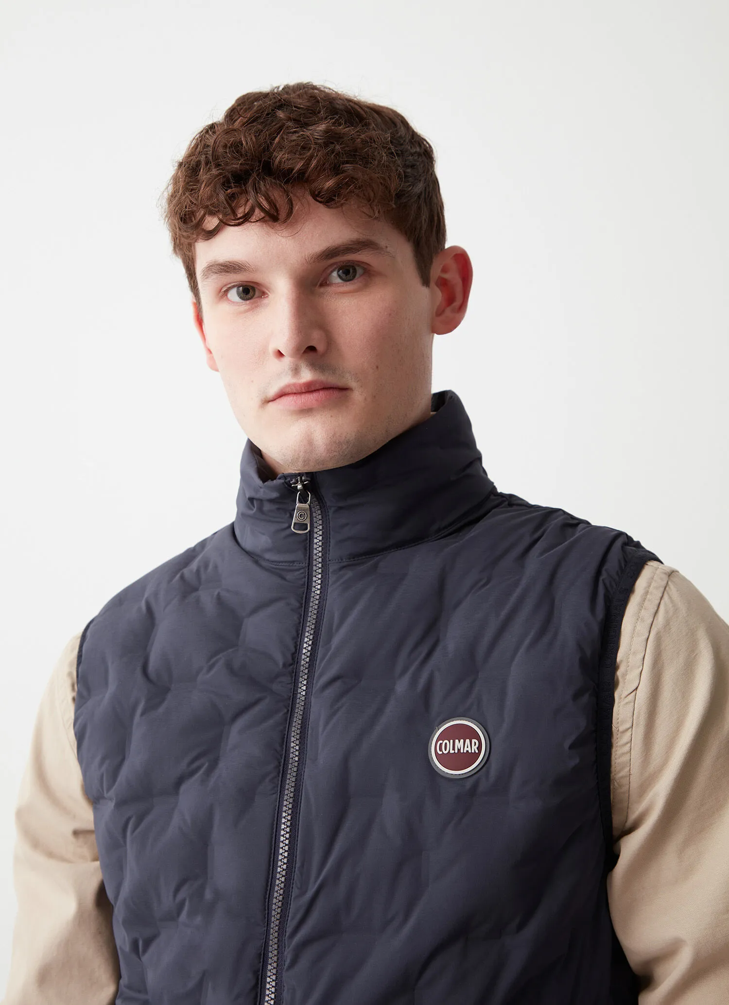 Quilted down gilet