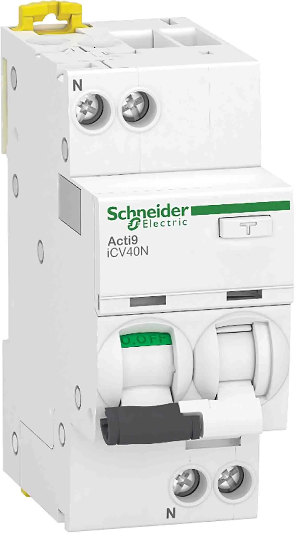RCBO Schneider Electric A9DF3610, 1P, 10A, sensibilità 30mA, Montaggio Guida DIN