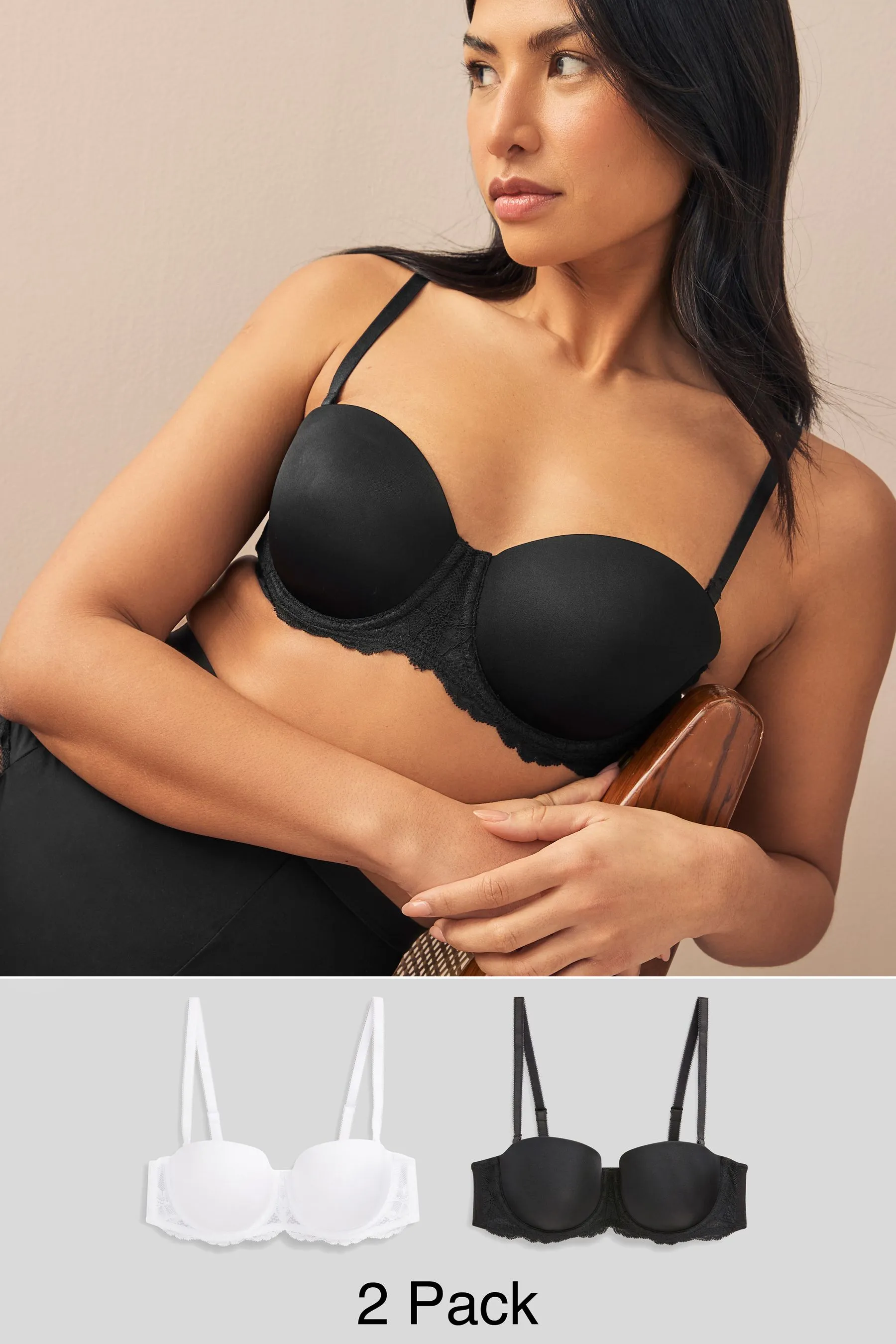 Reggiseni 2 multiposizione leggermente imbottito senza spalline Confezione
