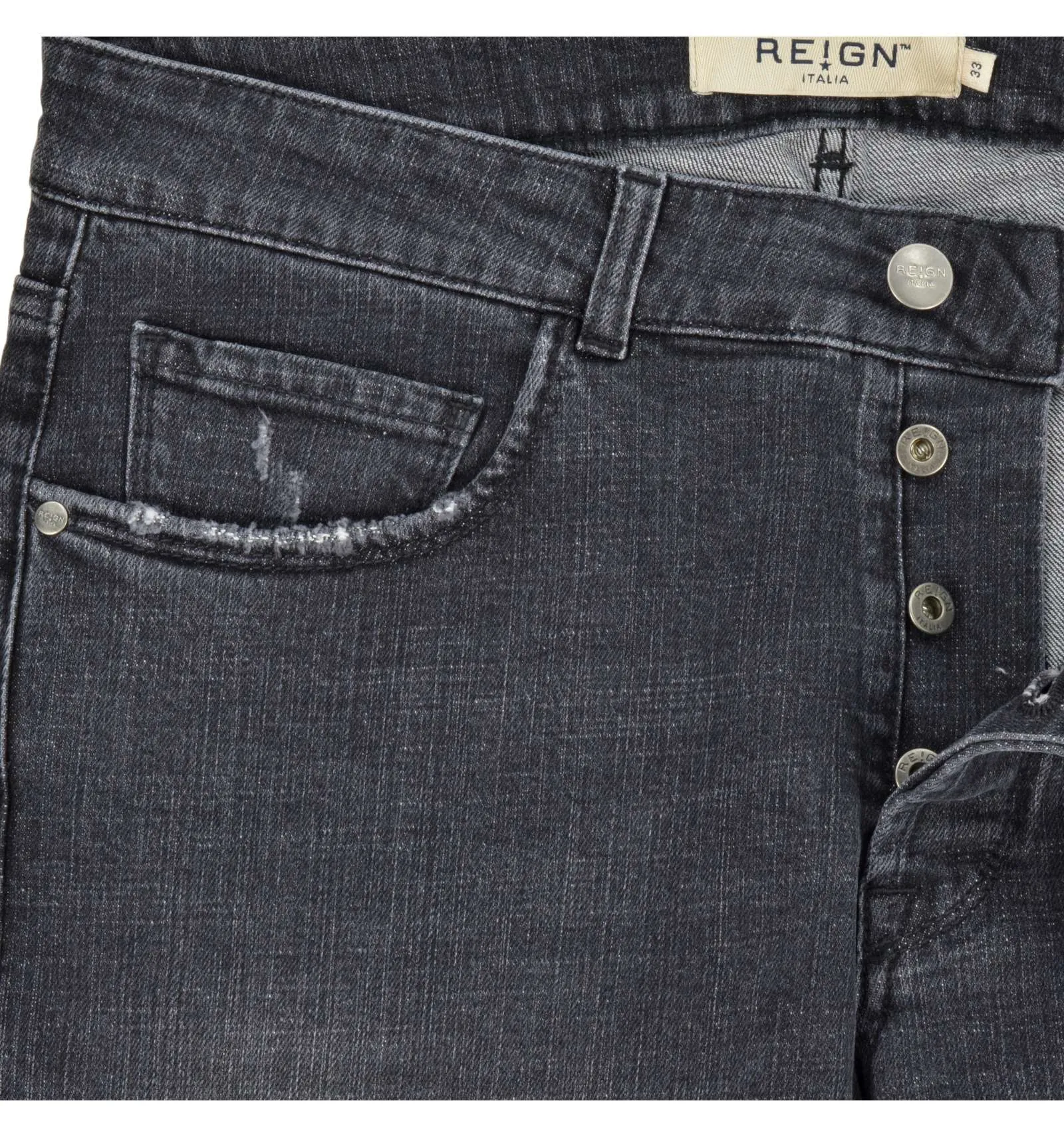 REIGN uomo jeans cinque tasche nero 14012455 9001 DEAN YUKON