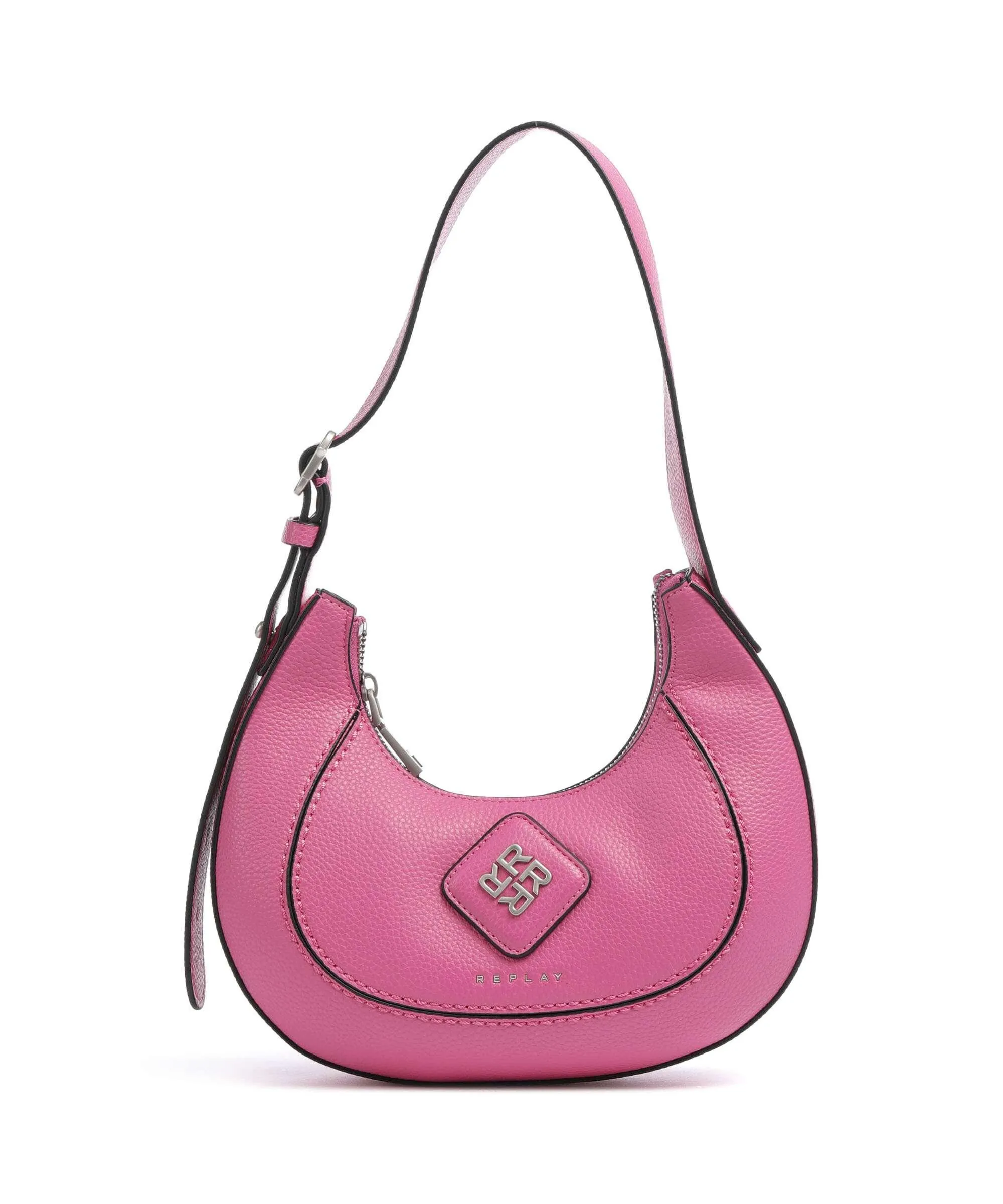  Replay Borsa a spalla pelle sintetica rosa  
