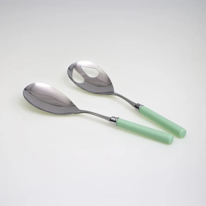 Rivadossi Set 2 pezzi insalata linea SIMPLE, verde chiaro