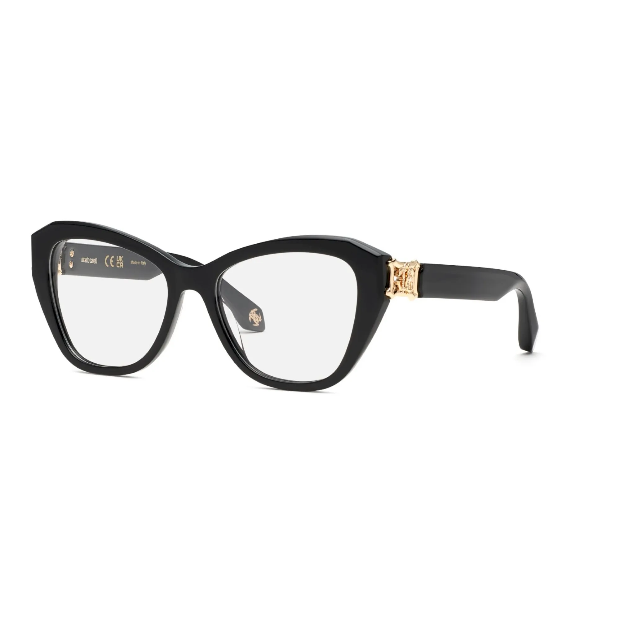   Roberto Cavalli VRC099 - 0700 Nero Lucido | Occhiale Da Vista Donna 