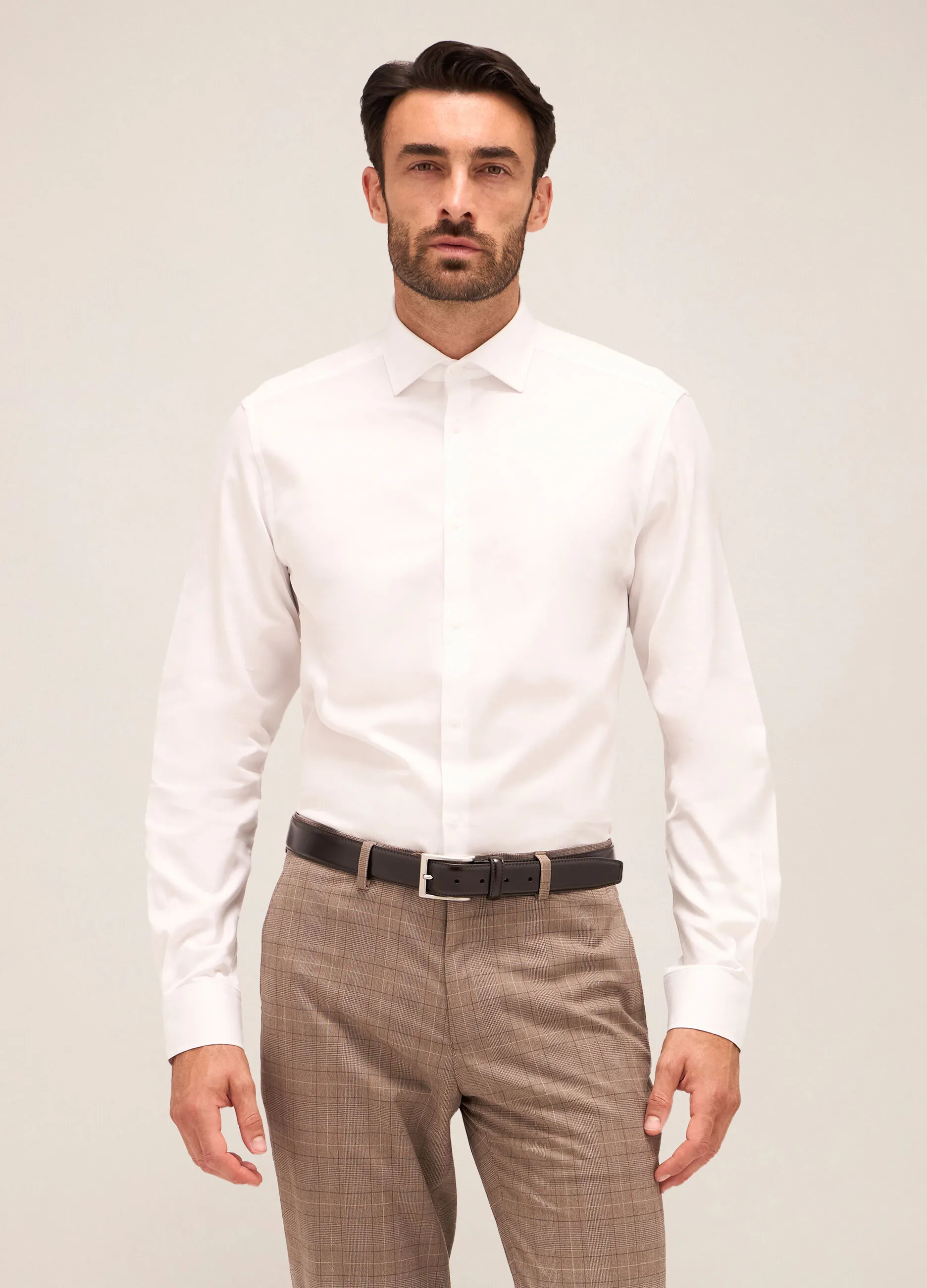 RUMFORD  Camicia slim fit colletto francese in cotone uomo
